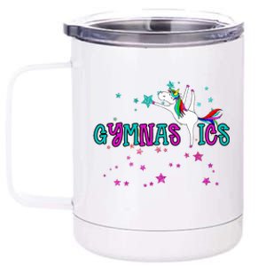 Enchanting Gymnastics Unicorn Gymnasts Aesthetic  12 oz Stainless Steel Tumbler Cup