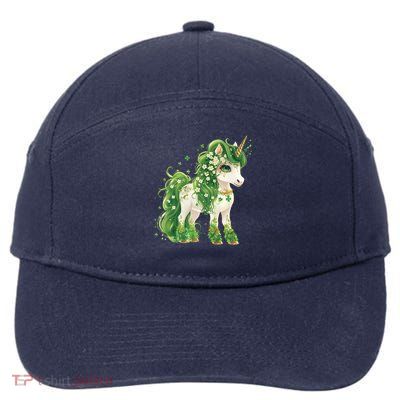 Enchanted Green Unicorn  – Magical Irish Charm Style 7-Panel Snapback Hat
