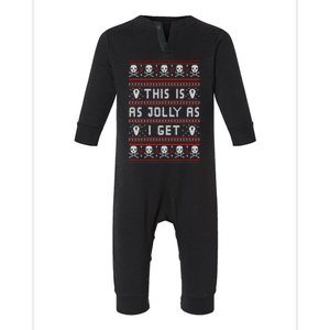 Emo Gothic Ugly Christmas Infant Fleece One Piece