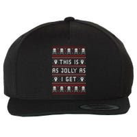 Emo Gothic Ugly Christmas Wool Snapback Cap