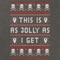 Emo Gothic Ugly Christmas Cotton Canvas Backpack