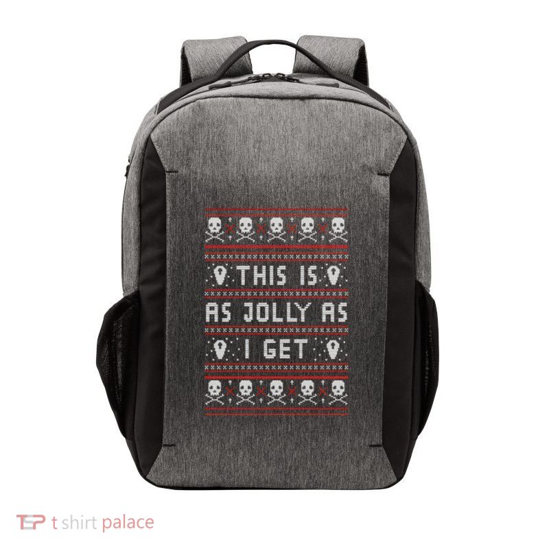 Emo Gothic Ugly Christmas Vector Backpack