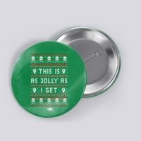 Emo Gothic Ugly Christmas Button