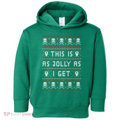 Emo Gothic Ugly Christmas Toddler Hoodie