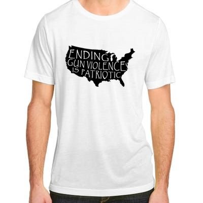 Ending Gun Violence Is Patriotic United States Silhouette Adult ChromaSoft Performance T-Shirt