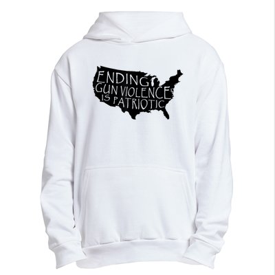 Ending Gun Violence Is Patriotic United States Silhouette Urban Pullover Hoodie