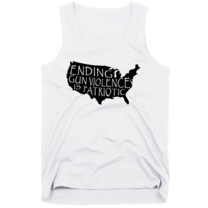 Ending Gun Violence Is Patriotic United States Silhouette Tank Top