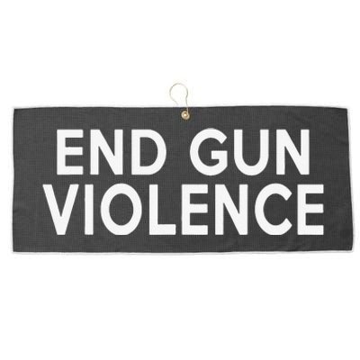 end gun violence gun violence Awareness Wear Orange Large Microfiber Waffle Golf Towel