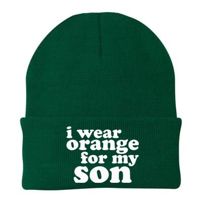 End Gun Violence Awareness For My Son I Wear Orange Knit Cap Winter Beanie