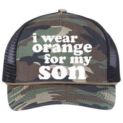 End Gun Violence Awareness For My Son I Wear Orange Retro Rope Trucker Hat Cap