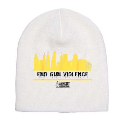 End Gun Violence Short Acrylic Beanie