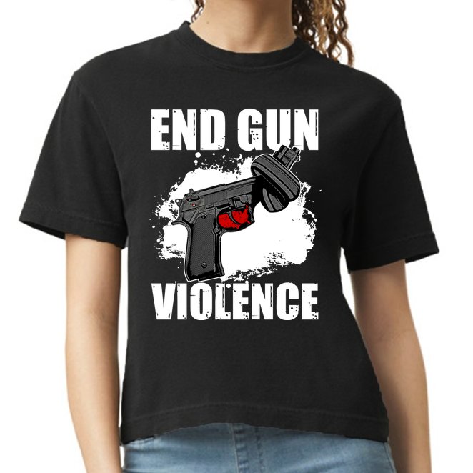 End Gun Violence Comfort Colors Boxy T-Shirt