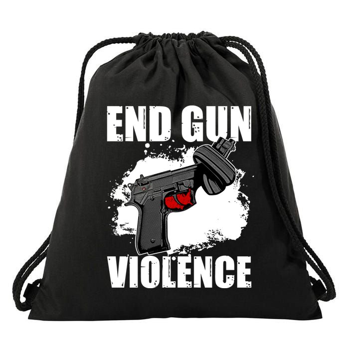End Gun Violence Drawstring Bag
