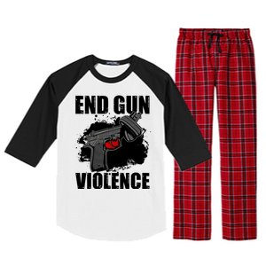 End Gun Violence Raglan Sleeve Pajama Set