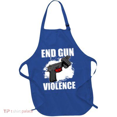 End Gun Violence Full-Length Apron With Pockets