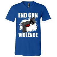 End Gun Violence V-Neck T-Shirt