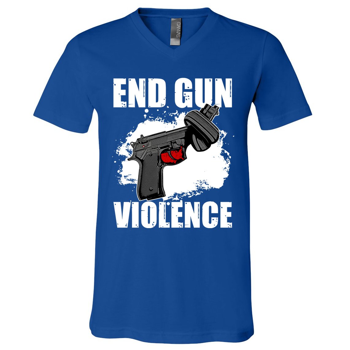 End Gun Violence V-Neck T-Shirt