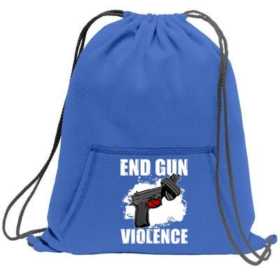 End Gun Violence Sweatshirt Cinch Pack Bag