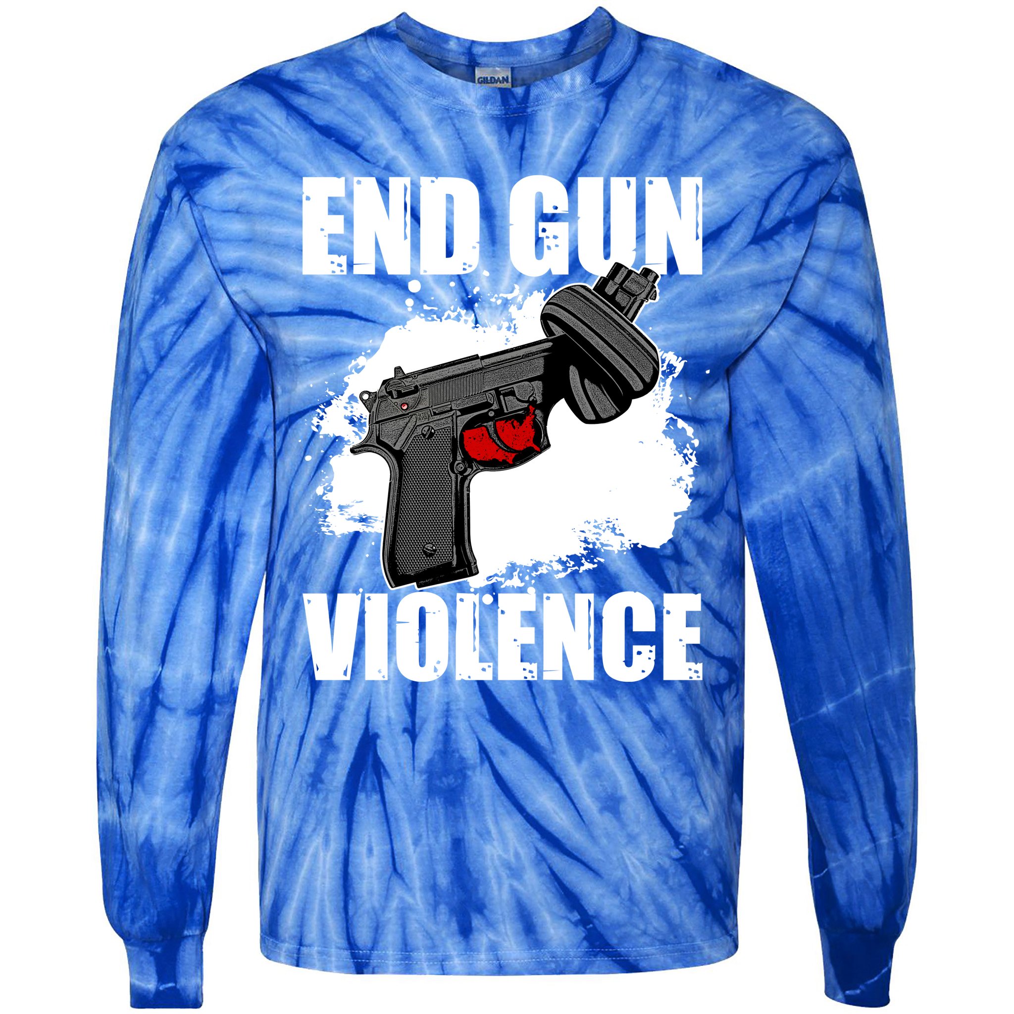 End Gun Violence Tie-Dye Long Sleeve Shirt