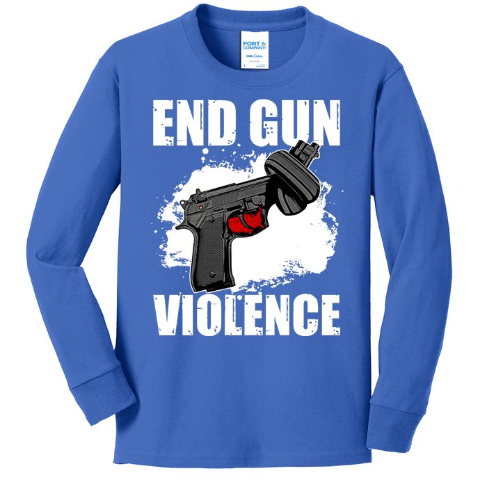 End Gun Violence Kids Long Sleeve Shirt