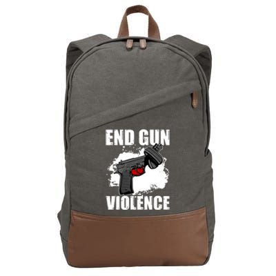 End Gun Violence Cotton Canvas Backpack