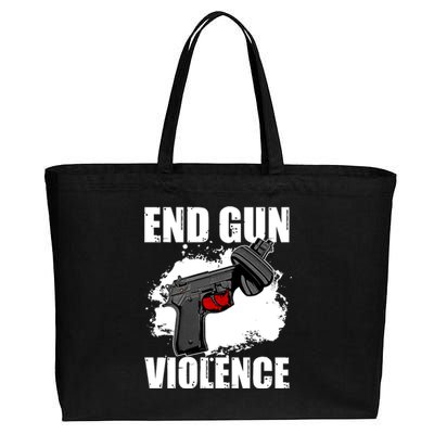 End Gun Violence Cotton Canvas Jumbo Tote