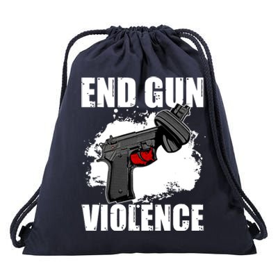 End Gun Violence Drawstring Bag