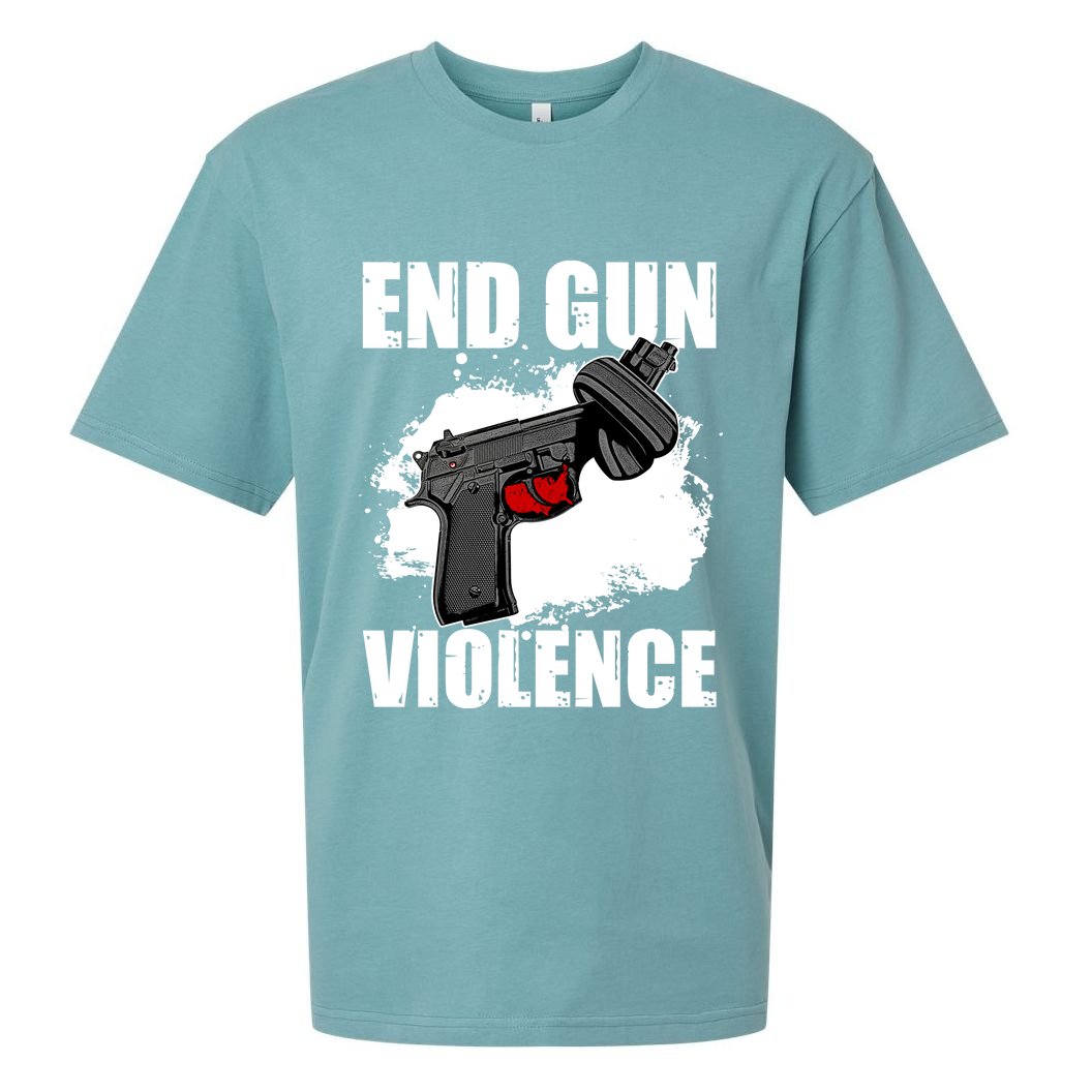 End Gun Violence Sueded Cloud Jersey T-Shirt