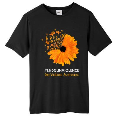 End Gun Violence Awareness Orange Ribbon SunFlower Tall Fusion ChromaSoft Performance T-Shirt