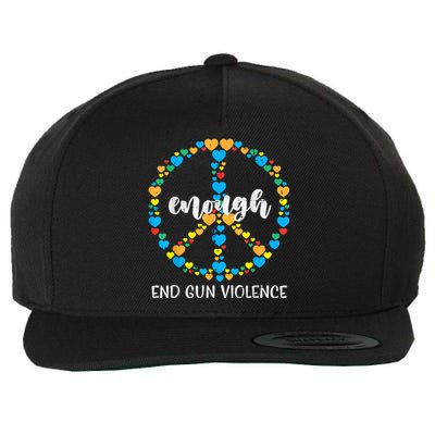 End Gun Violence Awareness Peace Enough Orange Wool Snapback Cap