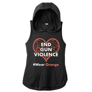 End Gun Violence #Wear Orange Ladies PosiCharge Tri-Blend Wicking Draft Hoodie Tank