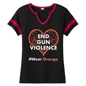 End Gun Violence #Wear Orange Ladies Halftime Notch Neck Tee