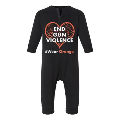 End Gun Violence #Wear Orange Infant Fleece One Piece