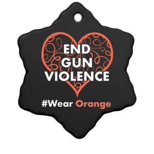 End Gun Violence #Wear Orange Ceramic Star Ornament