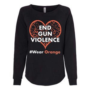 End Gun Violence #Wear Orange Womens California Wash Sweatshirt