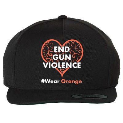 End Gun Violence #Wear Orange Wool Snapback Cap