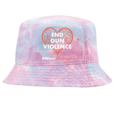 End Gun Violence #Wear Orange Tie-Dyed Bucket Hat