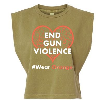 End Gun Violence #Wear Orange Garment-Dyed Women's Muscle Tee