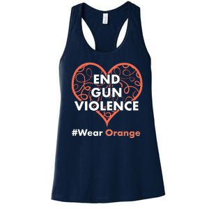 End Gun Violence #Wear Orange Women's Racerback Tank