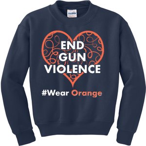 End Gun Violence #Wear Orange Kids Sweatshirt