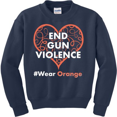 End Gun Violence #Wear Orange Kids Sweatshirt