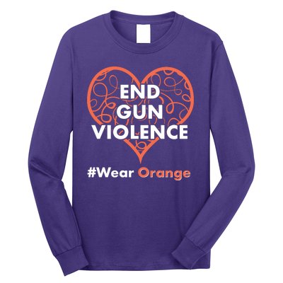 End Gun Violence #Wear Orange Long Sleeve Shirt