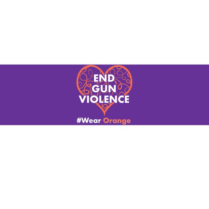 End Gun Violence #Wear Orange Bumper Sticker