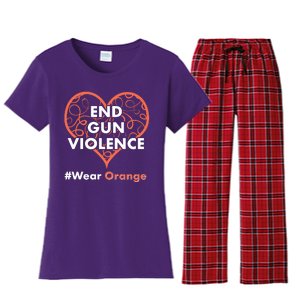 End Gun Violence #Wear Orange Women's Flannel Pajama Set