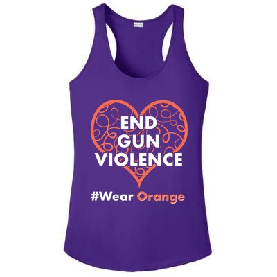 End Gun Violence #Wear Orange Ladies PosiCharge Competitor Racerback Tank
