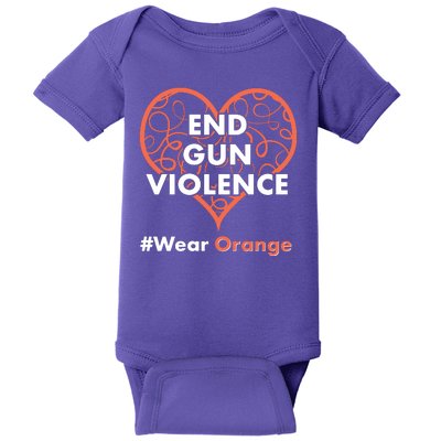 End Gun Violence #Wear Orange Baby Bodysuit