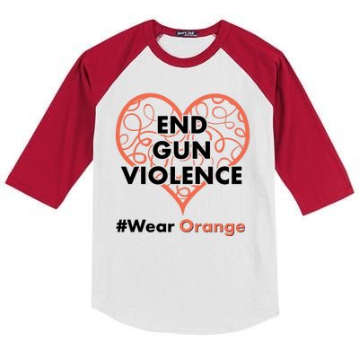 End Gun Violence #Wear Orange Kids Colorblock Raglan Jersey