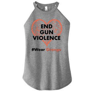 End Gun Violence #Wear Orange Women's Perfect Tri Rocker Tank