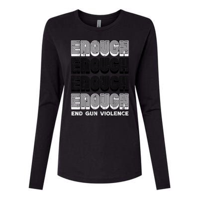 Enough Gun Violence Awareness Month Orange Men Women Womens Cotton Relaxed Long Sleeve T-Shirt