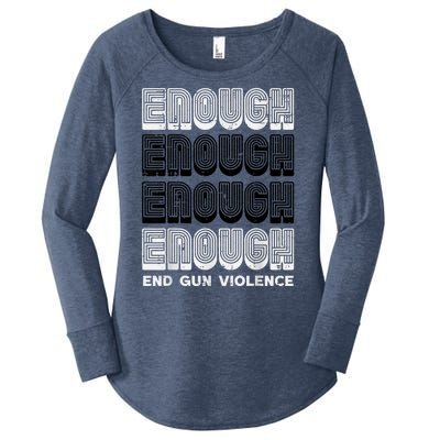 Enough Gun Violence Awareness Month Orange Men Women Women's Perfect Tri Tunic Long Sleeve Shirt